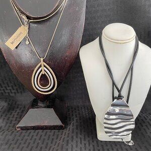 Set of TWO  21" Pendants